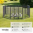TECTAKE - Enclos pour chien modulable gris - vignette