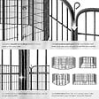 TECTAKE - Enclos pour chien modulable gris - vignette