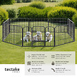 TECTAKE - Enclos pour chien modulable gris - vignette