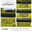 TECTAKE - Enclos pour chien modulable gris - vignette