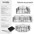 TECTAKE - Enclos pour chien modulable gris - vignette