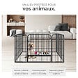 TECTAKE - Enclos pour chien 125 x 85 x 70 cm gris - vignette