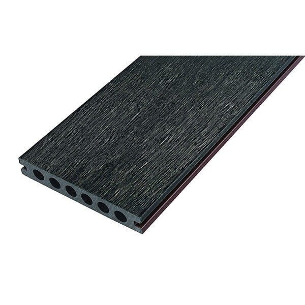 MCCOVER - PACK 1 m² lame de terrasse composite coextrudé Supra avec ACCESSOIRES 3600 x 145 x 23 mm Charbon, ep.23 mm, l.14,5 cm, L.360 cm - large