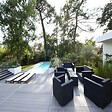 MCCOVER - Lame terrasse bois composite alvéolaire Dual Gris anthracite, ep.25mm, l.14 cm, L.120 cm - vignette