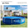 TECTAKE - Bâche solaire ronde pour piscine bleu - vignette