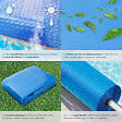 TECTAKE - Bâche solaire ronde pour piscine bleu - vignette