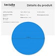 TECTAKE - Bâche solaire ronde pour piscine bleu - vignette