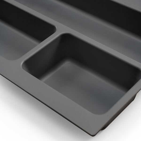 EMUCA - Range-couverts Optima pour tiroir universel, module 900mm, Plastique, Gris antracite - large