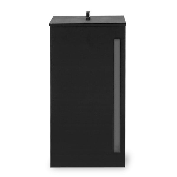 ID MARKET - Réservoir à granulés 30 kg noir rangement à pellets 35 x 35 x 53,5 cm - large