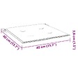 VIDAXL - vidaXL Coussins de chaise jardin lot de 2 beige 40x40x3cm tissu oxford - vignette