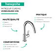HANSGROHE - Evier 1 bac S21 inox + robinet de cuisine Vernis Blend M35 210 chromé - vignette