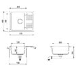 VIDAXL - vidaXL Évier de cuisine Granit Seul lavabo Beige - vignette
