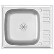 VIDAXL - vidaXL Évier de cuisine et égouttoir argenté 600x500x155 mm inox - vignette