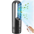 TECTAKE - Ventilateur colonne POLAR avec oscillation à 80° gris anthracite - vignette