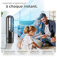 TECTAKE - Ventilateur colonne POLAR avec oscillation à 80° gris anthracite - vignette