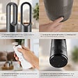 TECTAKE - Ventilateur colonne POLAR avec oscillation à 80° gris anthracite - vignette