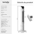 TECTAKE - Ventilateur colonne 110 cm blanc - vignette