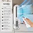 TECTAKE - Ventilateur colonne POLAR avec oscillation à 80° blanc - vignette