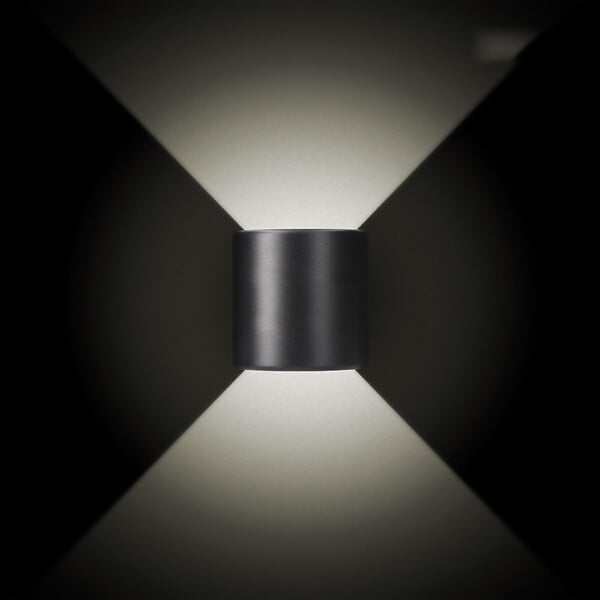 EDM - Applique murale LED ovale – 3W – 4000K – IP54 – Extérieur/Intérieur – 12x12cm - large