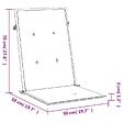 VIDAXL - vidaXL Coussins de chaise de jardin dossier haut lot de 2 multicolore - vignette
