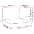 VIDAXL - vidaXL Coussins de palette lot de 3 anthracite tissu oxford - vignette