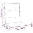 VIDAXL - vidaXL Coussins de chaise de jardin à dossier bas lot de 6 beige - vignette