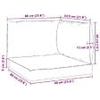 VIDAXL - vidaXL Coussins de palette lot de 3 rouge bordeaux tissu oxford - vignette