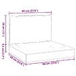 VIDAXL - vidaXL Coussins de palette lot de 2 rayures bleues/blanches - vignette