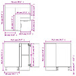 VIDAXL - vidaXL Armoire de plancher d'angle "Lyon" blanc 75,5x75,5x81,5 cm - vignette