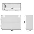 VIDAXL - vidaXL Armoire en verre suspendue "Lyon" Blanc 80x31x60 cm - vignette