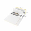 EMUCA - Kit de tiroirs pour cuisine ou salle de bains Vertex, hauteur 178mm, avec panneaux inclus, module 450mm, Peint en blanc - vignette
