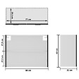 VIDAXL - vidaXL Armoire en verre suspendue "Lyon" Noir 80x31x60 cm - vignette
