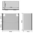 VIDAXL - vidaXL Armoire en verre suspendue "Lyon" Noir 60x31x60 cm - vignette