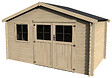 DECOR ET JARDIN - Abri de jardin Boreal Bois - 8,28m² - L.398xH.244xP.248cm - vignette