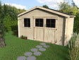 DECOR ET JARDIN - Abri de jardin Flodeal - Bois - SU 10,14m² - vignette