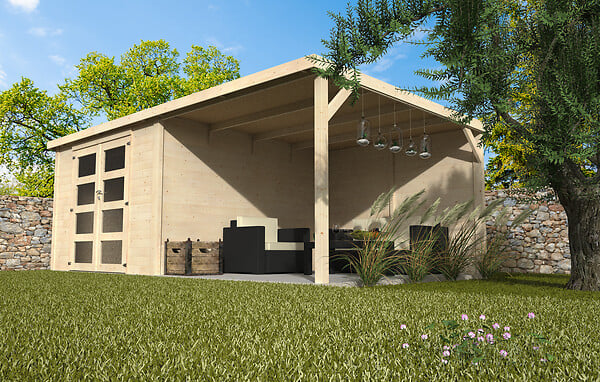 DECOR ET JARDIN - Abri de jardin Délices Contact - Bois - SU 8,94m² - large