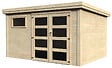 DECOR ET JARDIN - Abri de jardin bois Paolo - Beige - 9.66m² - vignette