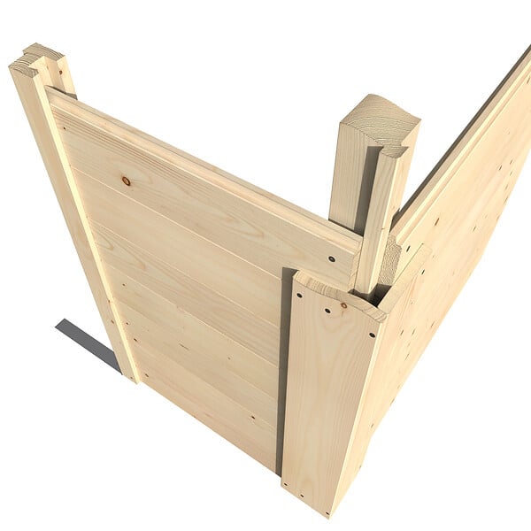DECOR ET JARDIN - Abri de jardin bois Paolo - Beige - 9.66m² - large