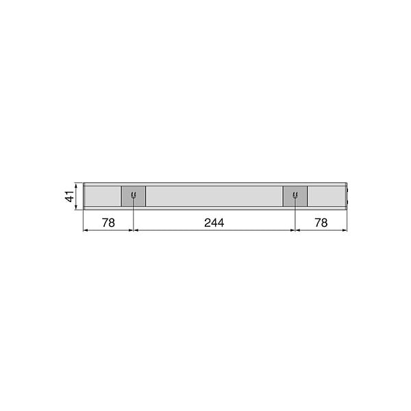 EMUCA - Luminaire LED Kaus Black rechargeable par usb avec capteur tactile, 400mm, Peint en noir, Plastique et Aluminium - large