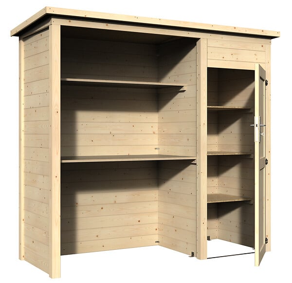 DECOR ET JARDIN - Abri de jardin bois Bruna - L.230xP.92cm - large