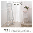 TECTAKE - Armoire à bijoux avec miroir blanc - vignette