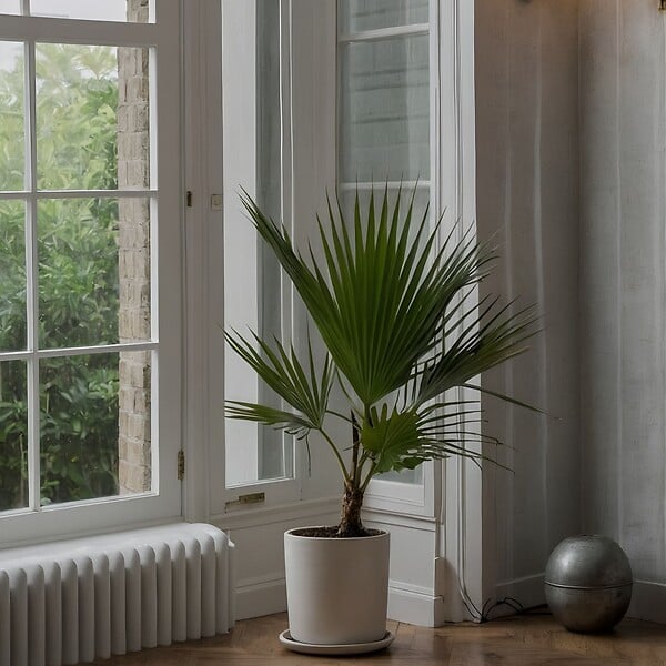 PLANT IN A BOX - Palmier de Washington - Set de 2 - Washingtonia robusta - H70-90cm - ⌀21cm - large