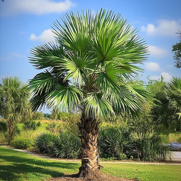 PLANT IN A BOX - Palmier de Chine - Set de 2 - Trachycarpus Fortunei - Hauteur 65-75cm - ⌀21cm - large