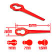 ELEM GARDEN TECHNIC - Lot de 20 lames pour coupe bordures - vignette