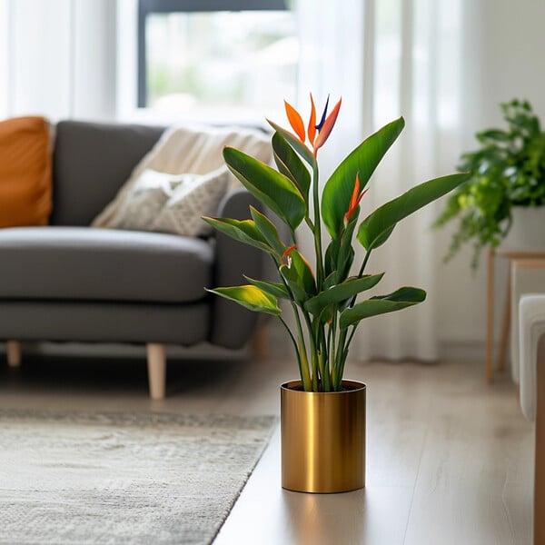 PLANT IN A BOX - Oiseau de paradis - Strelitzia reginea - Hauteur 25-40cm - ⌀9cm - large