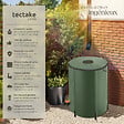 TECTAKE - Récupérateur d'eau de pluie  vert - vignette