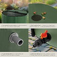 TECTAKE - Récupérateur d'eau de pluie  vert - vignette