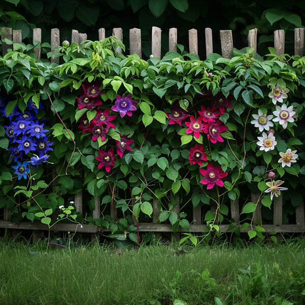 PLANT IN A BOX - Passiflore - Set de 3 - Passiflora hybridum - Hauteur 25-40cm - ⌀9cm - large