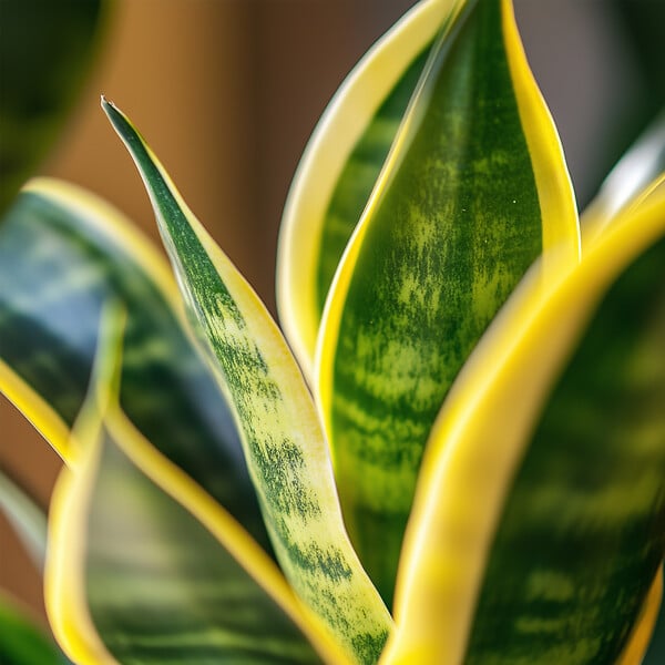PLANT IN A BOX - Langue de belle-mère - Sansevieria trifasciata Laurentii - H65-75cm - ⌀21cm - large
