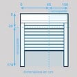 VOLET-MOUSTIQUAIRE - Volet Roulant ALU H170 cm x L150 cm Electrique Filaire Blanc - vignette